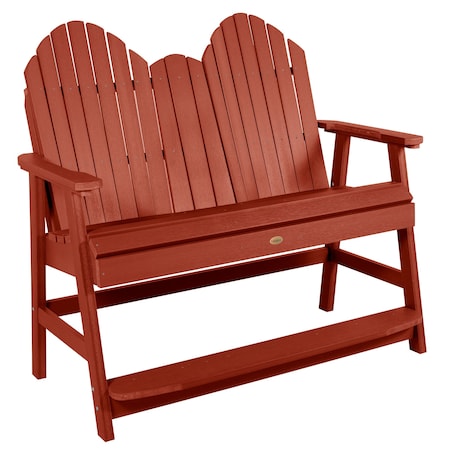 Highwood Usa 4ft Hamilton Counter Height Bench Outdoor Furniture for Patio, Backyard, Garden AD-BEN-HM2-RED